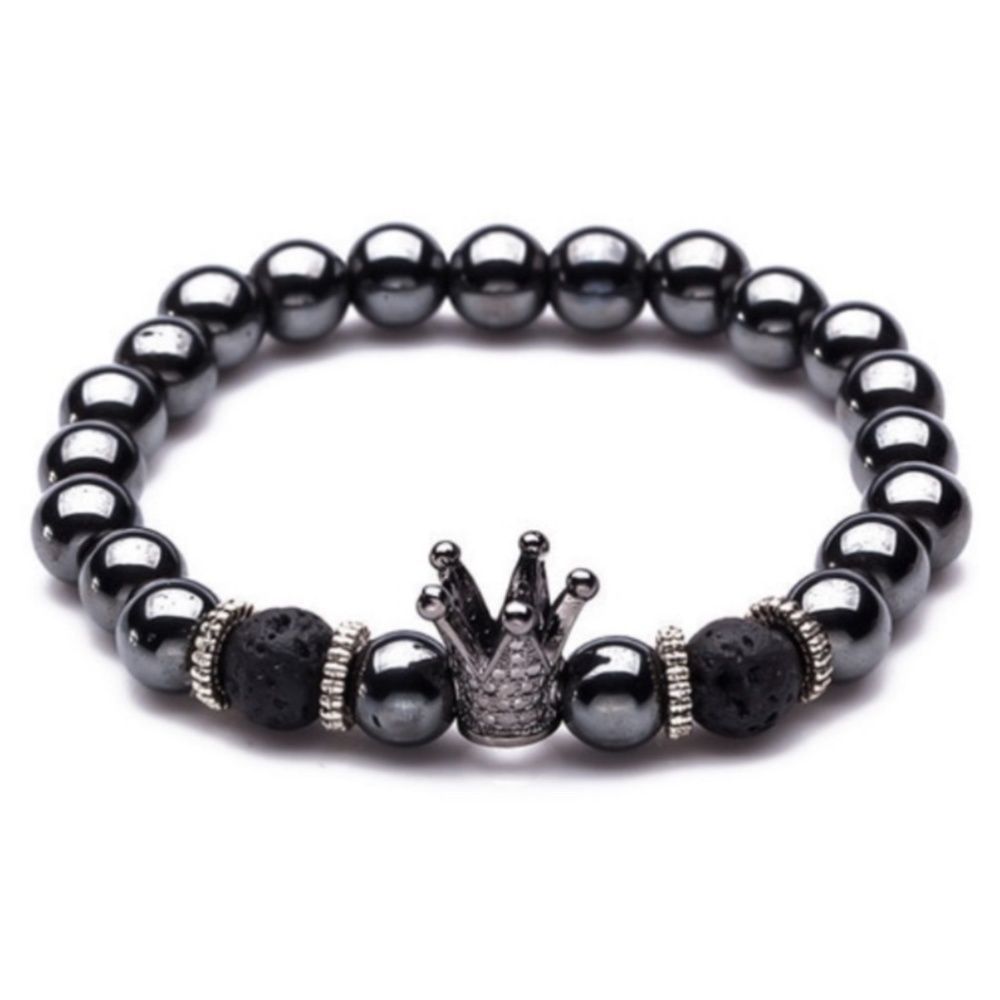 ⭐️ NWT Handmade Hematit Royalty Bracelet